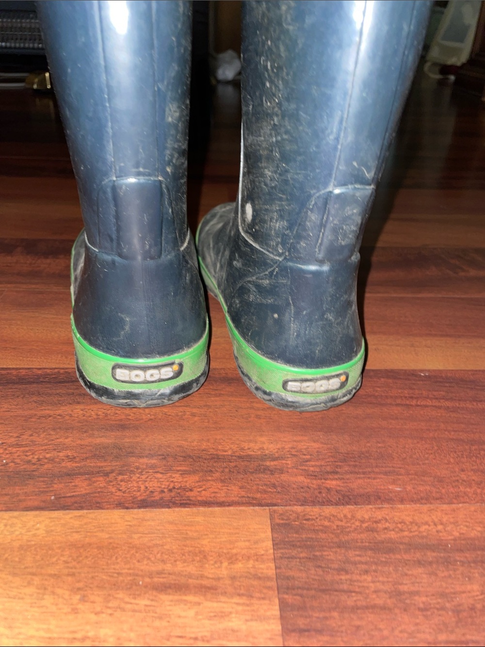 BOGS Flannel lined Rubber Rain/Creek Boots Youth 6 - Picture 2 of 3
